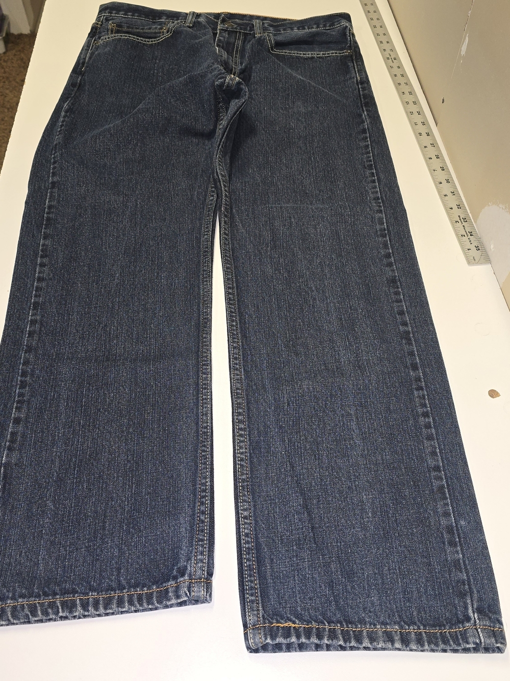 Levi's 505 Straight Fit Jeans 34x30 Regular Wash Denim Pants Classic Casual